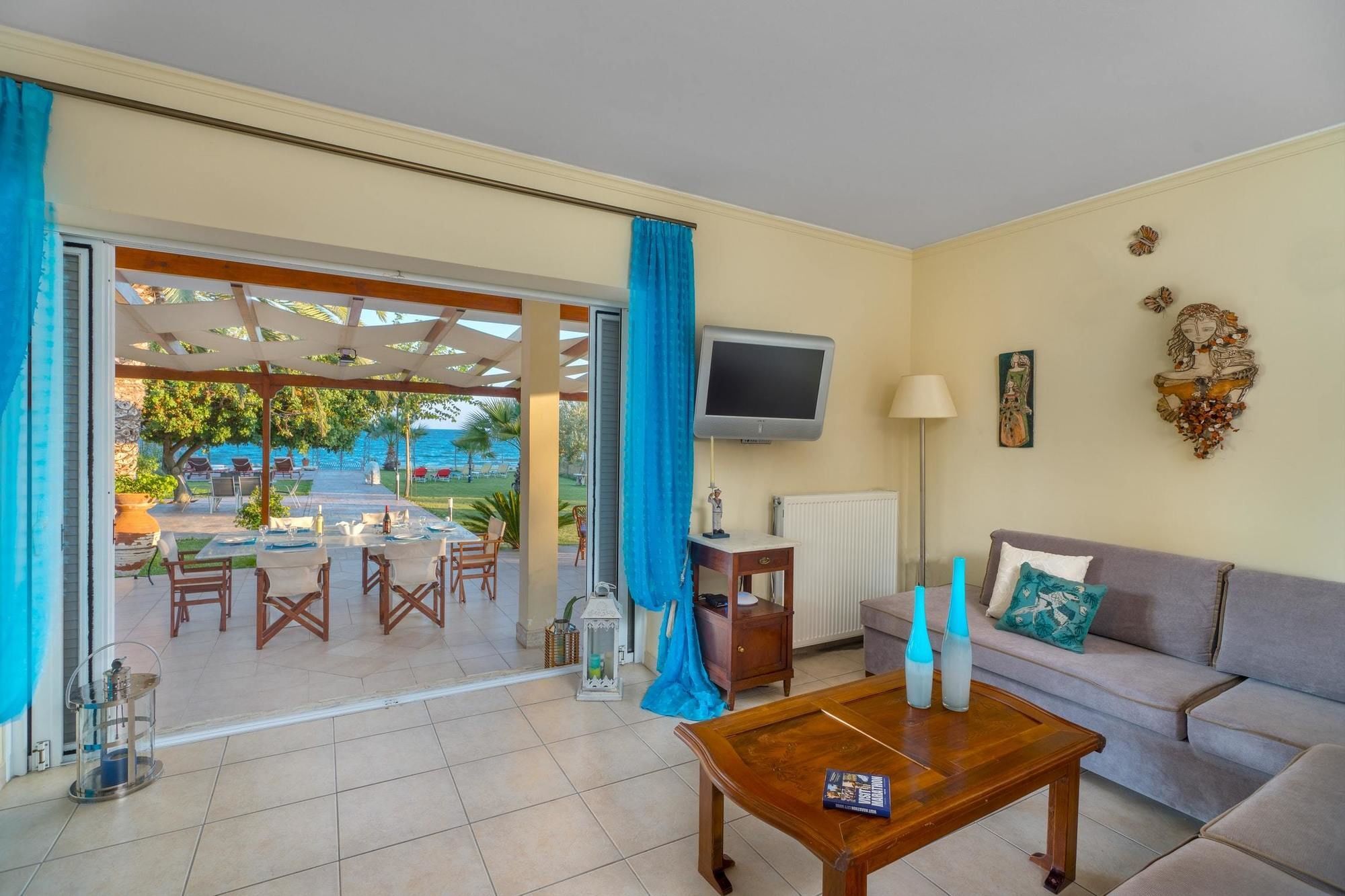 Maria'S Seaside Villa - House With 3 Rooms In Marathon, With Wonderful Eksteriør bilde