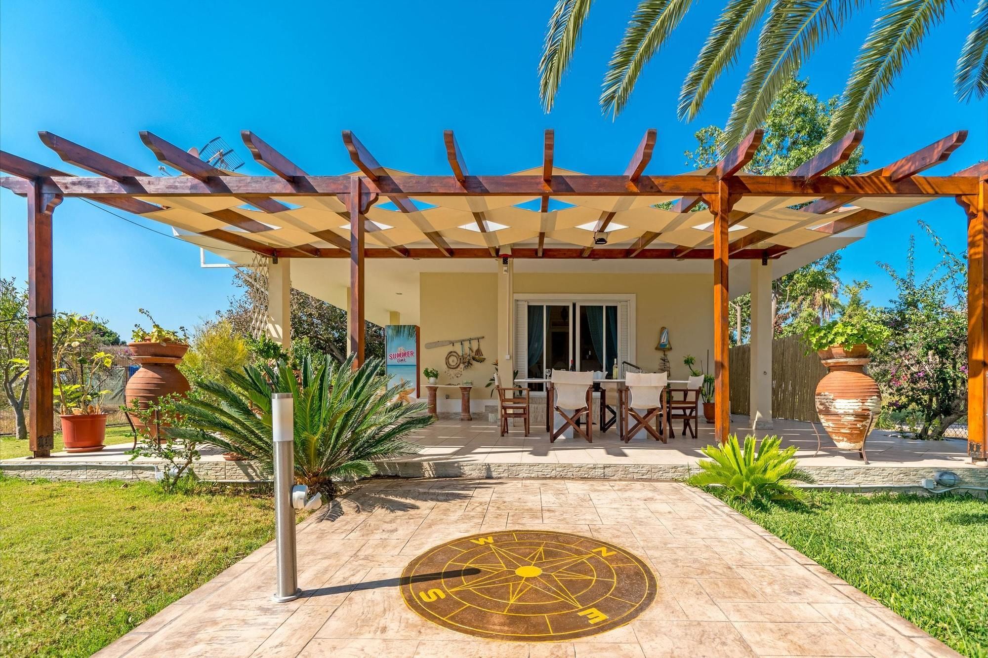 Maria'S Seaside Villa - House With 3 Rooms In Marathon, With Wonderful Eksteriør bilde