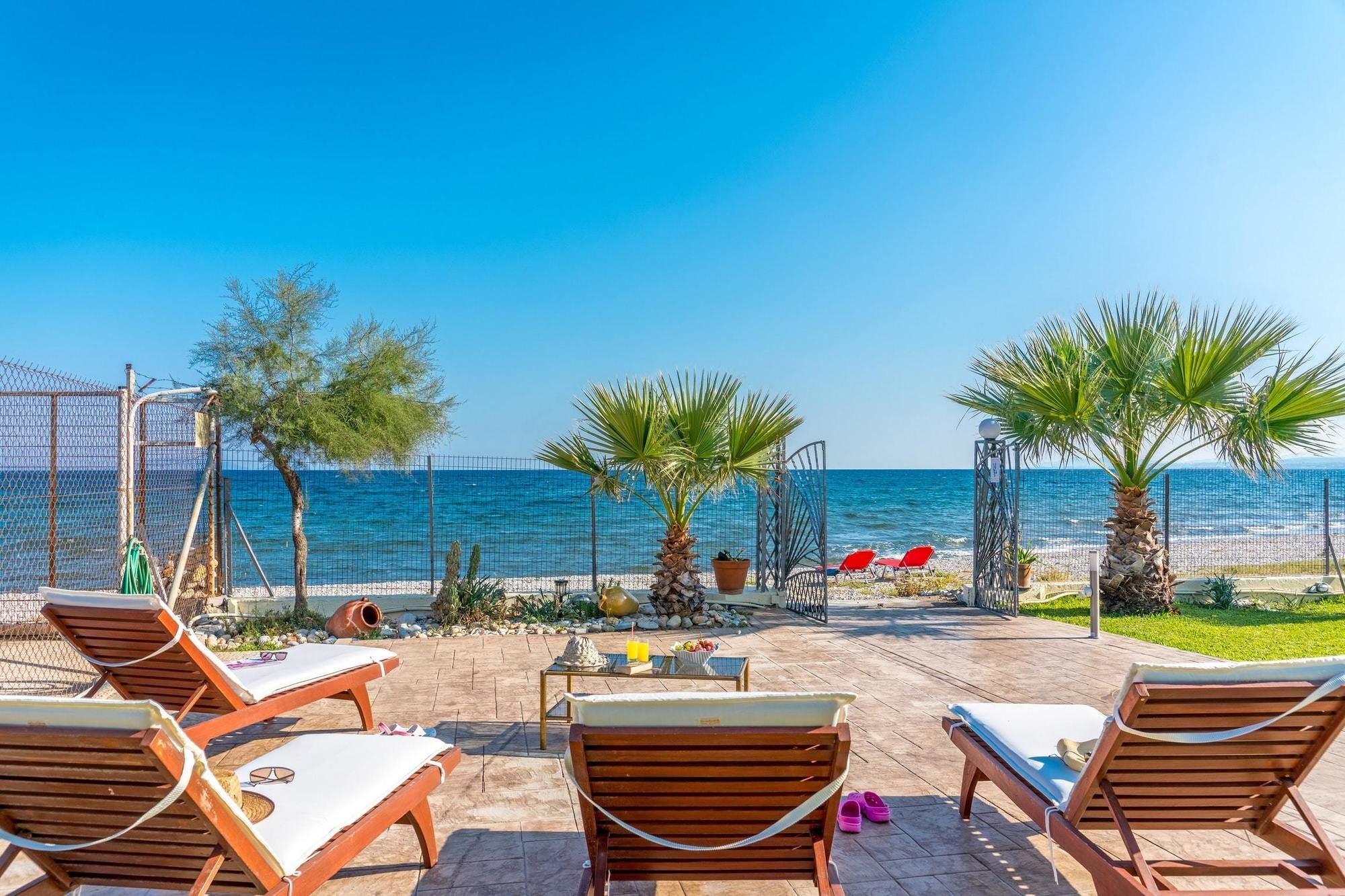 Maria'S Seaside Villa - House With 3 Rooms In Marathon, With Wonderful Eksteriør bilde