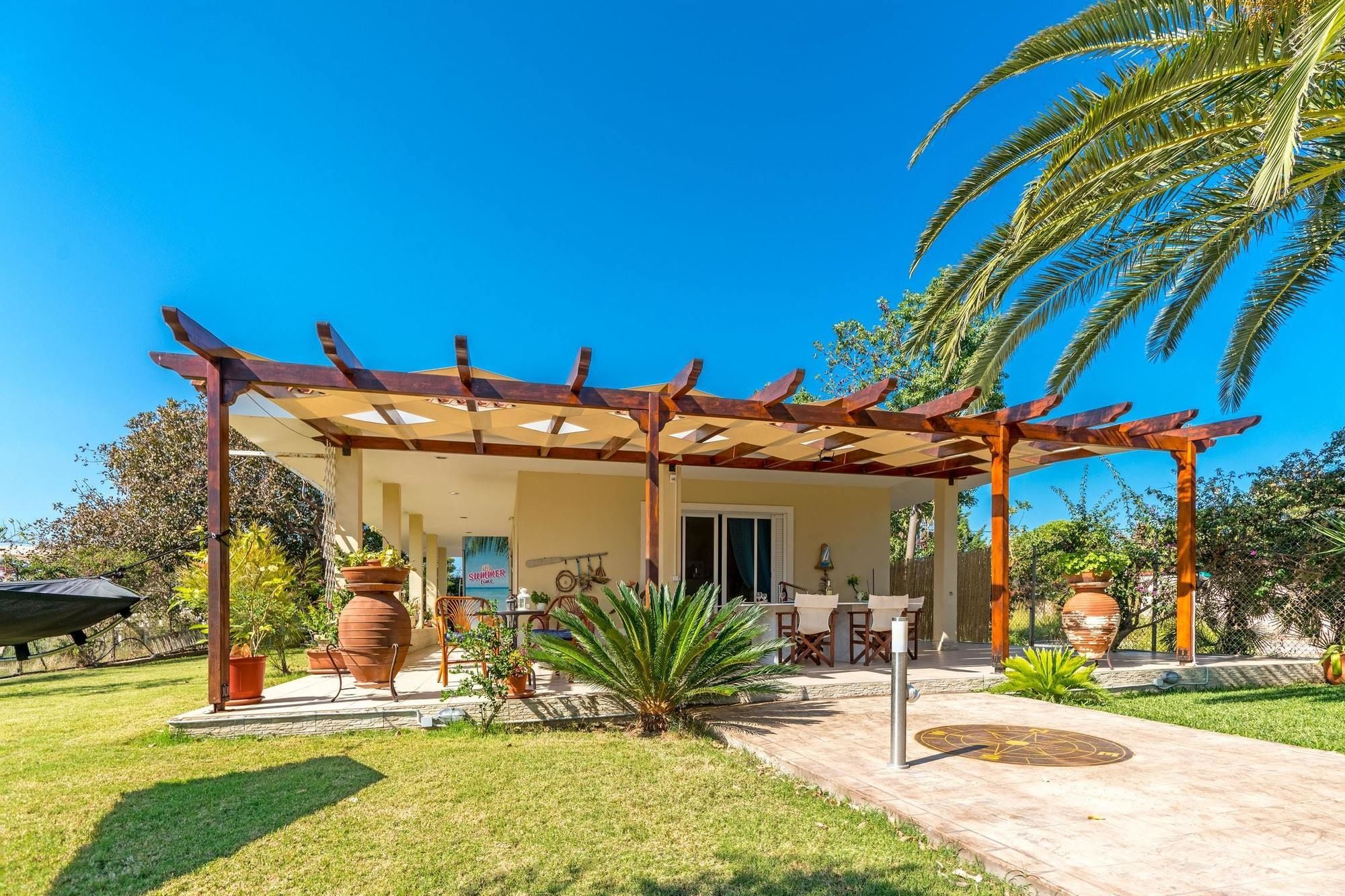 Maria'S Seaside Villa - House With 3 Rooms In Marathon, With Wonderful Eksteriør bilde