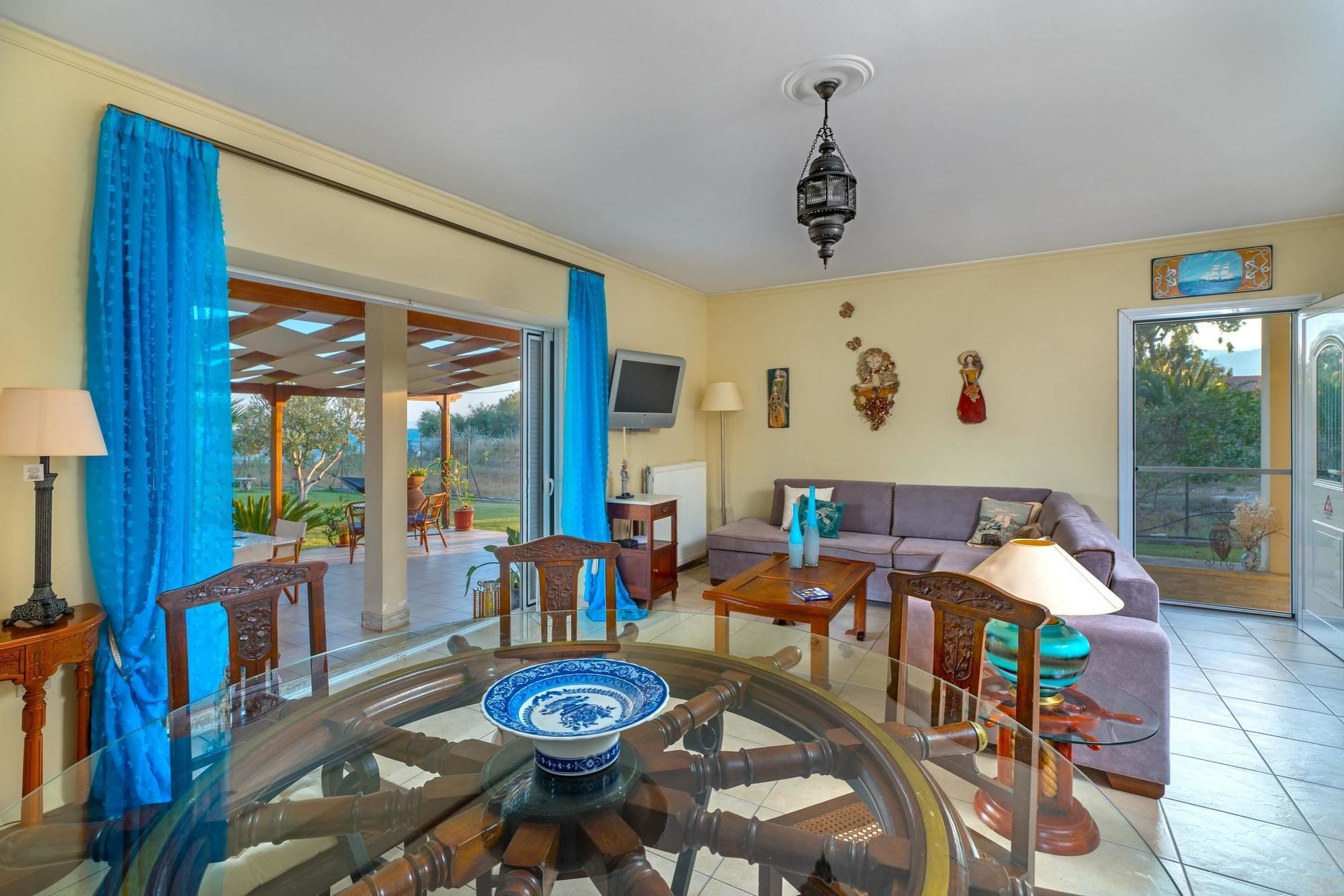 Maria'S Seaside Villa - House With 3 Rooms In Marathon, With Wonderful Eksteriør bilde