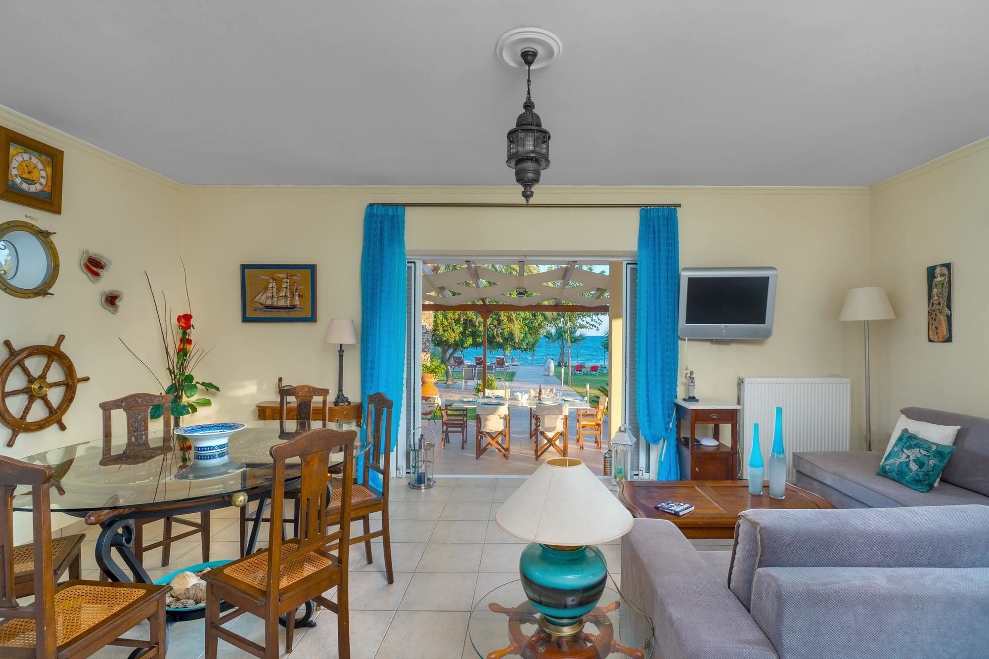 Maria'S Seaside Villa - House With 3 Rooms In Marathon, With Wonderful Eksteriør bilde